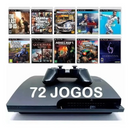 Ps3 Playstation 3 Com 72 Games Jogos Originais