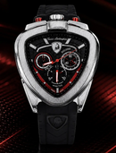 MEGA PROMOÇÃO Relógio Lambo 100% Funcional Mostrador Preto Detalhes Vermelho Luxo e Destaque + FRETE GRÁTIS