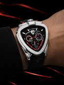 MEGA PROMOÇÃO Relógio Lambo 100% Funcional Mostrador Preto Detalhes Vermelho Luxo e Destaque + FRETE GRÁTIS