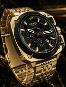 MEGA PROMOÇÃO 10BAR Banhado  Mostrador Preto Aço Inox 100% Funcional Luxo e Destaque + FRETE GRÁTIS