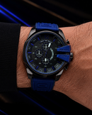 MEGA PROMOÇÃO 10BAR 100% Funcional Pulseira Azul com Marcação Luxo DESTAQUE + FRETE GRÁTIS