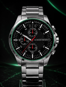 EXCLUSIVIDADE Armani Exchange modelo AX2163 Aço Inox Mostrador Preto Luxo e Sofisticação + Frete Grátis