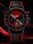 LANÇAMENTO Invicta Racing Chronograph  Preto Detalhes Vermelho Luxo e Sofisticação + FRETE GRÁTIS