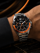 NOVIDADE Invicta Speedway Mostrador Aço Inox Mostrador Preto com Detalhes Laranja Luxo e Sofisticação + Frete Grátis