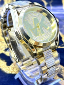 💎 MEGA PROMOÇÃO Relógio MK Dourado Linha Diamante + Frete Grátis
