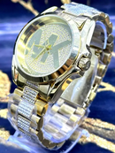 💎 MEGA PROMOÇÃO Relógio MK Dourado Linha Diamante + Frete Grátis