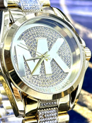 💎 MEGA PROMOÇÃO Relógio MK Dourado Linha Diamante + Frete Grátis