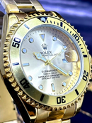 Relógio Masculino Oyster Perpetual Submariner Todo Dourado Luxo Prova D’água + FRETE GRÁTIS