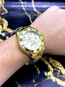 Relógio Masculino Oyster Perpetual Submariner Todo Dourado Luxo Prova D’água + FRETE GRÁTIS