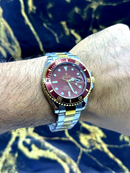 Relógio Masculino Oyster Perpetual Submariner Misto com Marrom Luxo Prova D’água + FRETE GRÁTIS