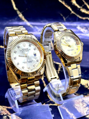 KIT CASAL LUXO ECONOMIA💎 RLX Dourado Masculino e Feminino + FRETE GRÁTIS (TEMPO LIMITADO) ✨