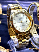 KIT CASAL LUXO ECONOMIA💎 RLX Dourado Masculino e Feminino + FRETE GRÁTIS (TEMPO LIMITADO) ✨