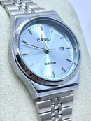 MEGA PROMOÇÃO Relógio Casio Feminino Prata Mostrador Azul Claro