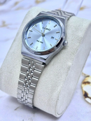 MEGA PROMOÇÃO Relógio Casio Feminino Prata Mostrador Azul Claro