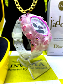 KITÃO CASAL💎 1 Invicta Zeus Magnum + 1x G-Shock Gelo Rosa + BRINDES + FRETE GRÁTIS (TEMPO LIMITADO) ✨
