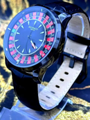 MEGA PROMOÇÃO JACOB$ Cassino Roleta Funcional Menino Ney Pulseira Couro Preta PROVA D’ÁGUA + FRETE GRÁTIS