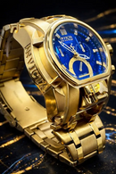 MEGA PROMOÇÃO Relógio Invicta Zeus Magnum Robustão Banhado Mostrador Azul Prova D’água + FRETE GRÁTIS
