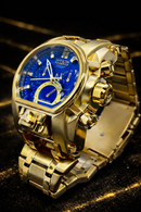 MEGA PROMOÇÃO Relógio Invicta Zeus Magnum Robustão Banhado Mostrador Azul Prova D’água + FRETE GRÁTIS