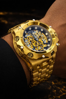 NOVIDADE 2026 Relógio Invicta Venom Hybrid Skeleton Todo Dourado Mostrador Detalhes + Banhado  Luxo e Destaque + FRETE GRÁTIS