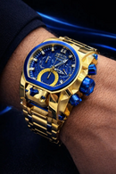 Relógio Invicta Zeus Magnum Detalhes Azul + Luxo e Destaque + FRETE GRÁTIS
