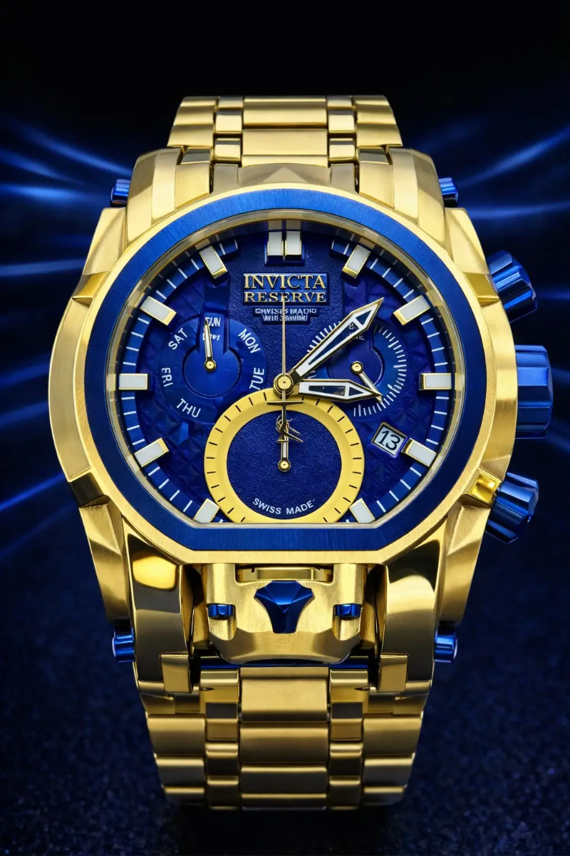 Relógio Invicta Zeus Magnum Detalhes Azul + Luxo e Destaque + FRETE GRÁTIS