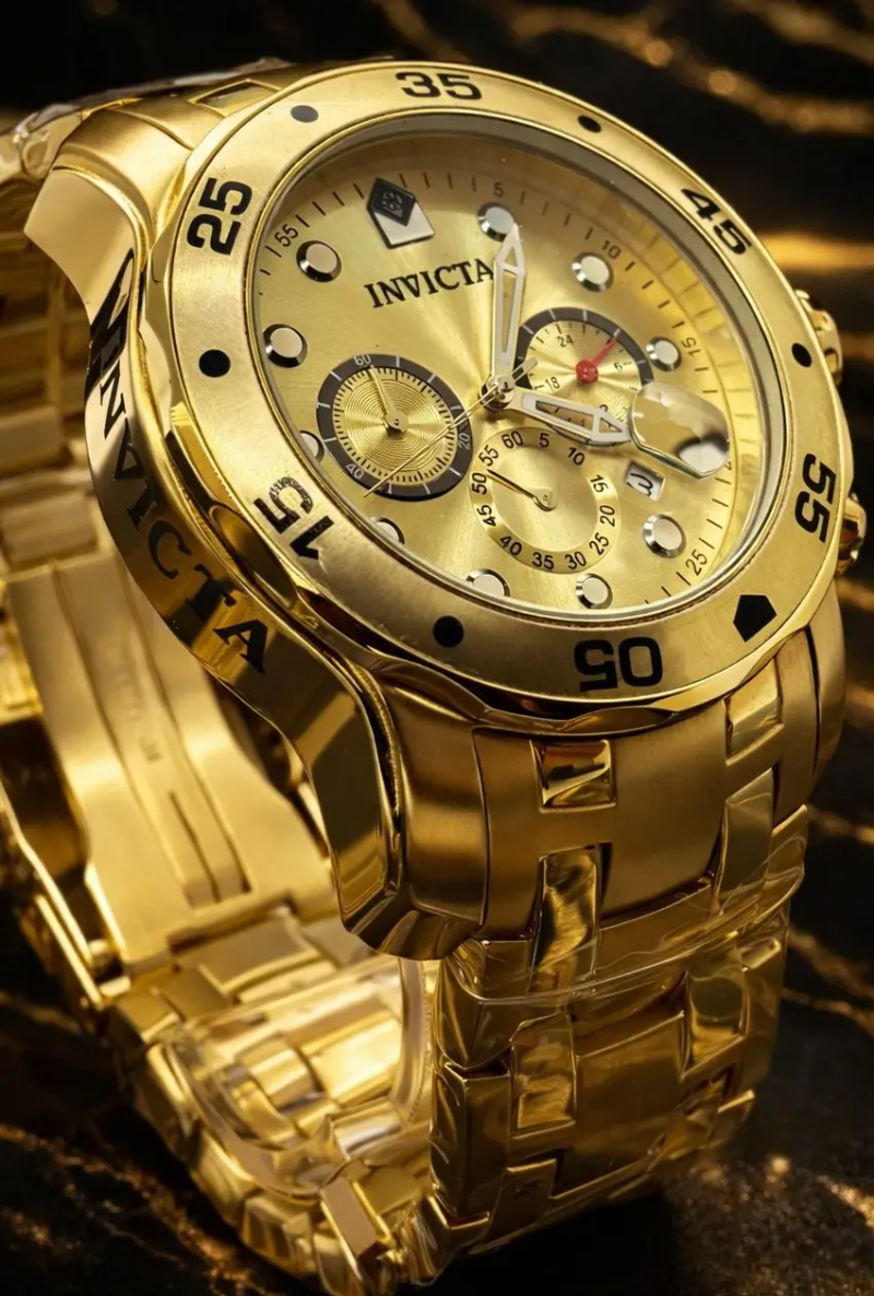 MEGA PROMOÇÃO Invicta Pro Diver BANHADO 18k Linha DIAMANTE + Frete Grátis