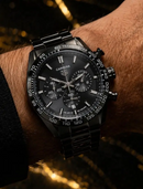 MEGA PROMOÇÃO Relógio Tag Carrera Todo Preto em Aço Inox Absurdamente Luxuoso e Sofisticado + FRETE GRÁTIS
