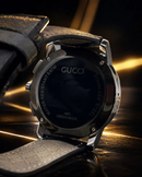 MEGA NOVIDADE COM PROMOÇÃO Relógio GC Preto Luxuoso Funcional Pulseira Couro Sofisticação e Destaque + FRETE GRÁTIS