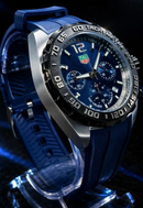 MEGA PROMOÇÃO Relógio Tag Fórmula 1 Pulseira Azul Extremamente Luxuoso e de Destaque + FRETE GRÁTIS