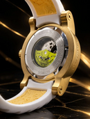 NOVIDADE  Relógio Invicta Yakuza Automático Pulseira Branca Fundo de Vidro + Luxo e Destaque + FRETE GRÁTIS