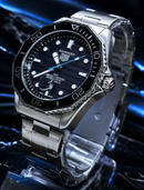 MEGA PROMOÇÃO Relógio Tag Aquaracer Professional Mostrador Preto Fundo de Vidro Luxo e Destaque + FRETE GRÁTIS
