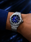 Relógio Tag Aquaracer Professional Mostrador Azul Aço Inox e Fundo de Vidro Luxo e Destaque + FRETE GRÁTIS
