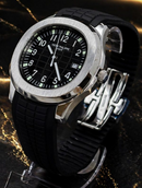 MEGA PROMOÇÃO Relógio Patek Aquanaut  Pulseira Silicone Preta Luxo e Destaque + FRETE GRÁTIS
