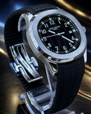 MEGA PROMOÇÃO Relógio Patek Aquanaut  Pulseira Silicone Preta Luxo e Destaque + FRETE GRÁTIS