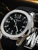 MEGA PROMOÇÃO Relógio Patek Aquanaut  Pulseira Silicone Preta Luxo e Destaque + FRETE GRÁTIS