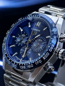 MEGA PROMOÇÃO Relógio Tag Carrera Prata Mostrador Azul em Aço Inox Absurdamente Luxuoso e Sofisticado + FRETE GRÁTIS