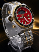 MEGA PROMOÇÃO Relógio Citize Promaster Aqualand Aço Inox Prata Detalhes Dourado Mostrador Vermelho 100% Funcional Digital e Analógico Luxo e Destaque + FRETE GRÁTIS