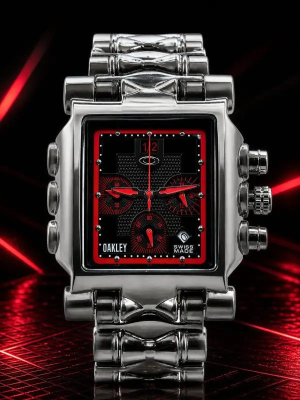 MEGA PROMOÇÃO Relógio Tank Minute Machine 100% Funcional Preto com Detalhes Vermelho Luxo e Destaque + FRETE GRÁTIS