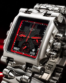MEGA PROMOÇÃO Relógio Tank Minute Machine 100% Funcional Preto com Detalhes Vermelho Luxo e Destaque + FRETE GRÁTIS