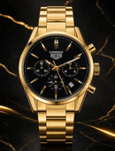 MEGA PROMOÇÃO Relógio Tag Carrera 42mm Banhado Mostrador Preto Luxuoso e Sofisticado + FRETE GRÁTIS