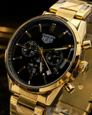 MEGA PROMOÇÃO Relógio Tag Carrera 42mm Banhado Mostrador Preto Luxuoso e Sofisticado + FRETE GRÁTIS