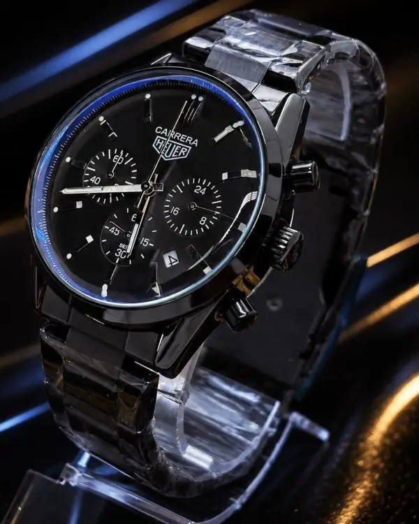 MEGA PROMOÇÃO Relógio Tag Carrera 42mm All Black em Aço Inox Absurdamente Luxuoso e Sofisticado + FRETE GRÁTIS