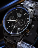 MEGA PROMOÇÃO Relógio Tag Carrera 42mm All Black em Aço Inox Absurdamente Luxuoso e Sofisticado + FRETE GRÁTIS