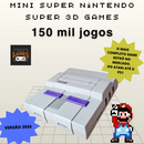 Game Console Retro Super Nintendo 3D Games 150 Mil Jogos Classicos Com 2 Controles