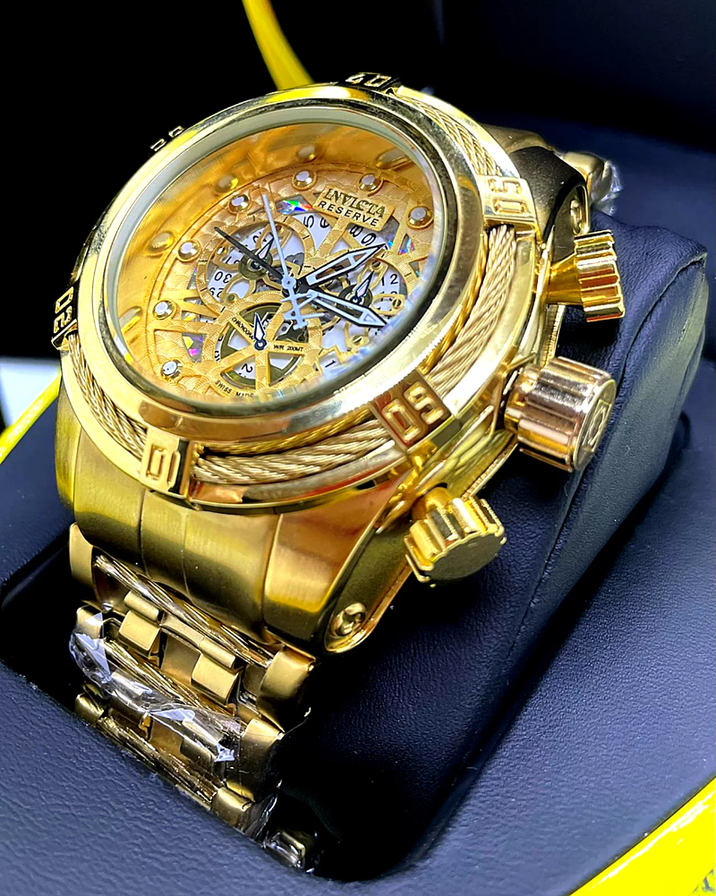 Invicta Zeus Bolt Skeleton Banhado PROVA D’ÁGUA + 2 BRINDES + FRETE GRÁTIS